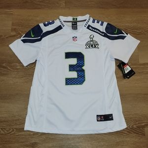 Nike Russel Wilson Seahawks Men’s Size Large Jersey Super Bowl XLIX New